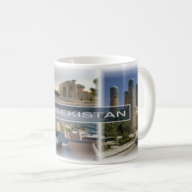 Taza De Café UZ Uzbekistán - (Anverso derecho)