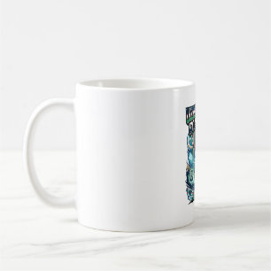 Taza De Café Uzbekistán Modo Gol Esqueleto Delantero Naciones C