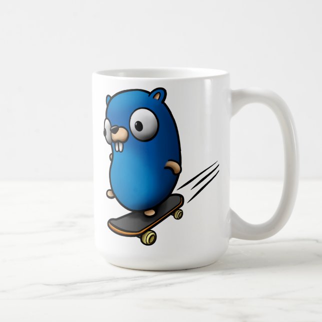 Taza De Café Va el Gopher (Derecha)
