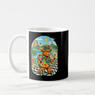 Taza De Café Vaca Alta Landa Brasil Río Viaje Vaquera Divertida