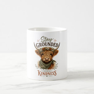 Taza De Café Vaca Altlandesa Inspiradora Mantente con los Pies 