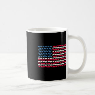 Taza De Café Vaca bandera americana novilla EEUU 4 de julio gra