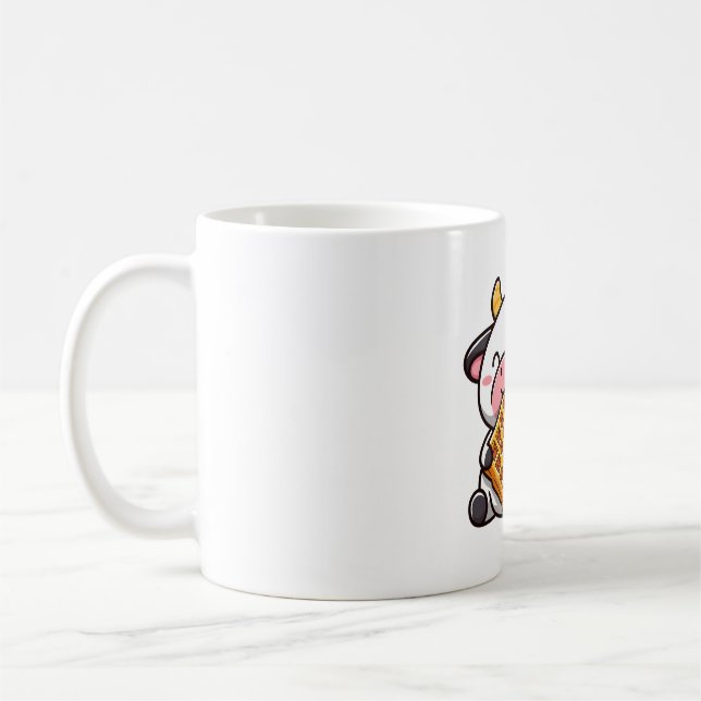 Taza De Café Vaca con gofre (Izquierda)