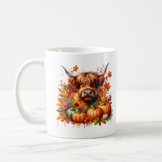 Taza De Café Vaca de Acción de Gracias