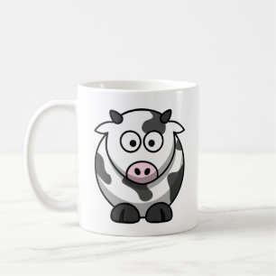 Taza De Café Vaca de granja de dibujos animados linda y colorid