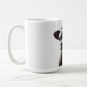 Taza De Café Vaca de moda con gafas de sol