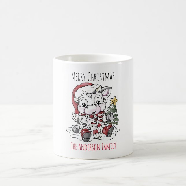 Taza De Café Vaca de Navidades curos (Centro)