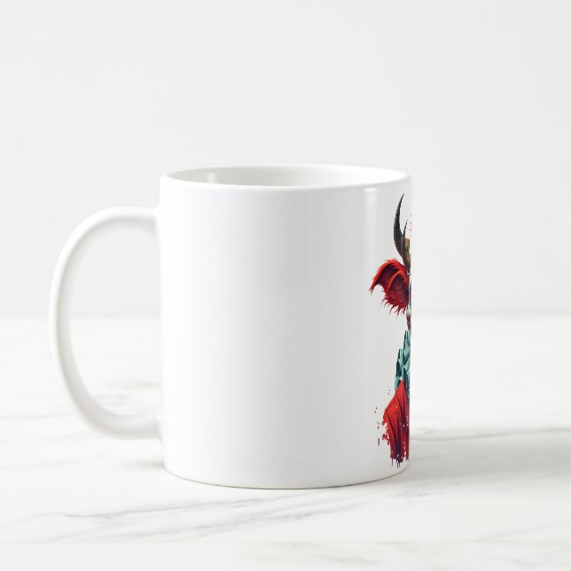 Taza De Café Vaca de Payaso del Terror (Izquierda)