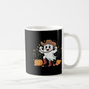 Taza De Café Vaca divertida de Halloween vaquero fantasma occid
