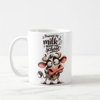 Taza De Café Vaca Divertida – Impulsada por la Leche, Lista par