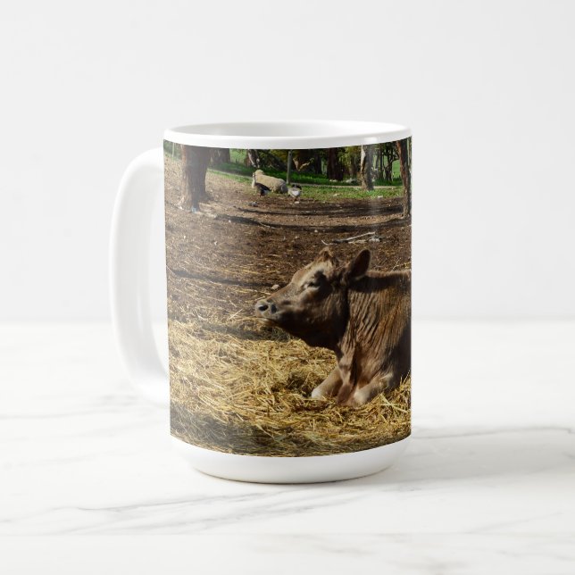 Taza De Café Vaca Es Una Vida De Granja, Café Mug (Anverso izquierdo)