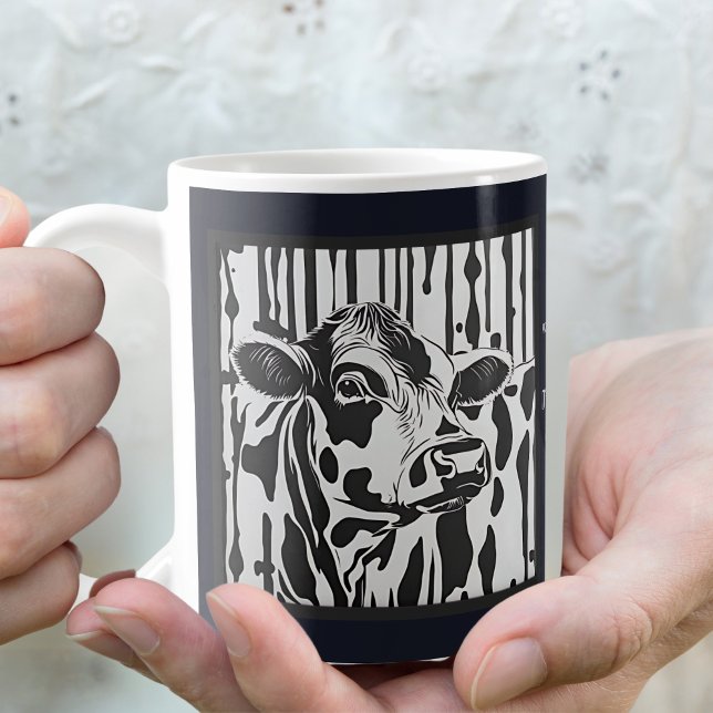 Taza De Café Vaca Jersey personalizable  (Subido por el creador)