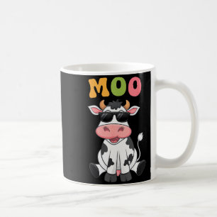 Taza De Café Vaca Moo Groovy - Vaca de Granjero Divertida Hombr