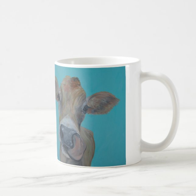 Taza De Café Vaca Nosey del jersey (Derecha)