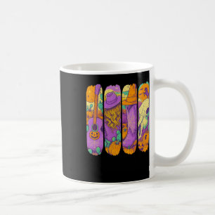 Taza De Café Vaca occidental de Halloween de Guitarra Pumkin Gu