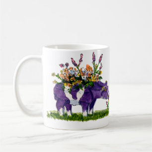 Taza De Café vaca púrpura