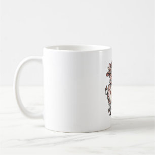 Taza De Café Vaca Sassy Divertida Boca Inteligente Gráfico Vint