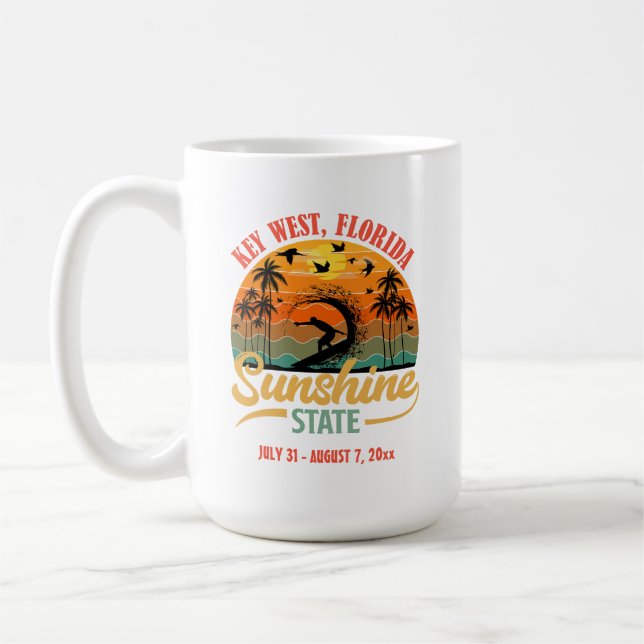 Taza De Café Vacaciones clave para el oeste de Florida (Izquierda)