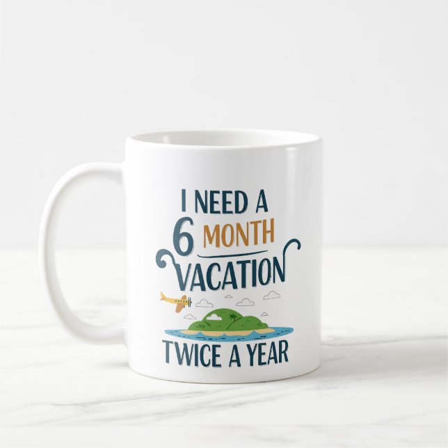 Taza De Café Vacaciones de 6 meses (Izquierda)