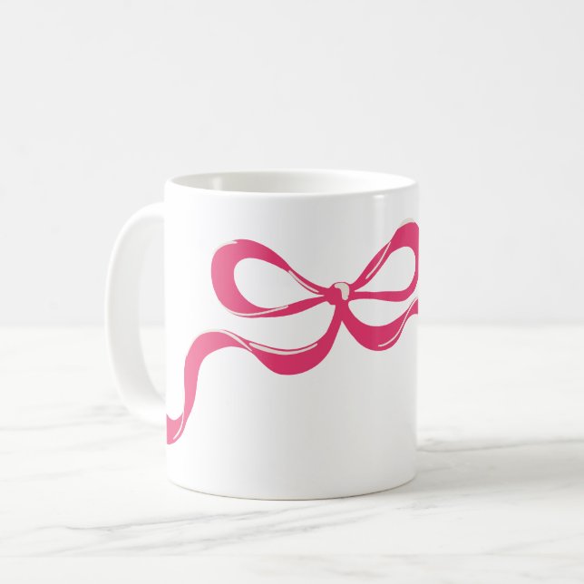 Taza De Café Vacaciones de arco clásico rosa moderno (Anverso izquierdo)