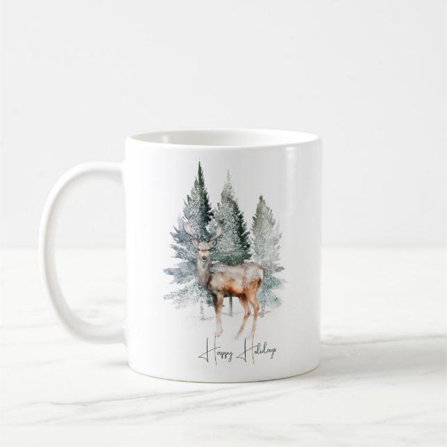 Taza De Café Vacaciones de bosques de bosques de bosques de agu (Izquierda)