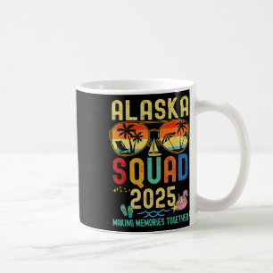 Taza De Café Vacaciones de crucero Retro Alaska 2025 Family Fri