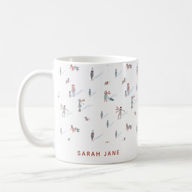 Taza De Café Vacaciones de Invierno (Izquierda)