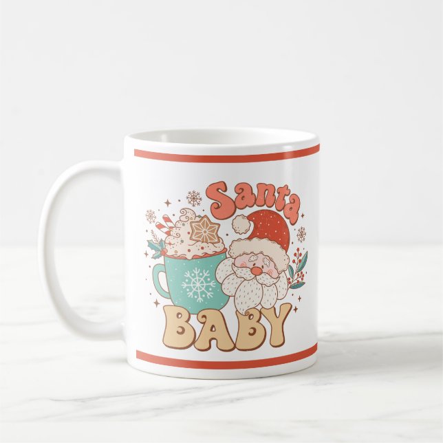 Taza De Café Vacaciones de los Navidades de Santa Claus (Izquierda)