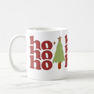 Taza De Café Vacaciones de los Navidades Ho Ho Ho Ho Retro Groo