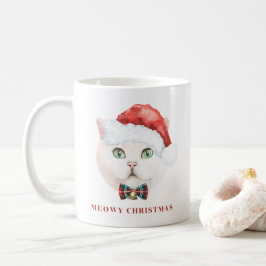 Taza De Café Vacaciones de natalidad blanca británica en gatos