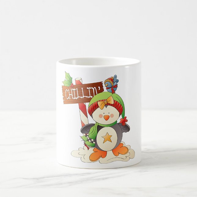 Taza De Café Vacaciones de Navidades de invierno de Pingüino y  (Subido por el creador)