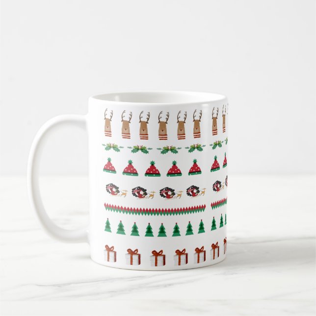 Taza De Café Vacaciones de navidades Red Green Coffee Cup Mug (Izquierda)