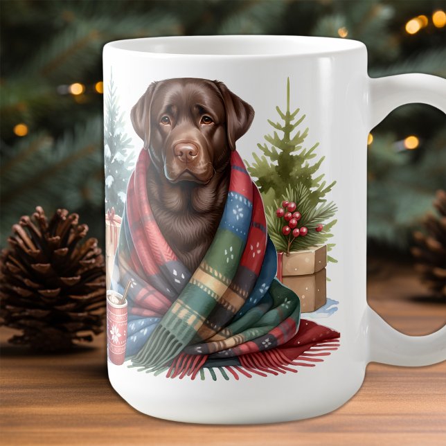 Taza De Café Vacaciones de perro de chocolate recuperado de lab (Subido por el creador)