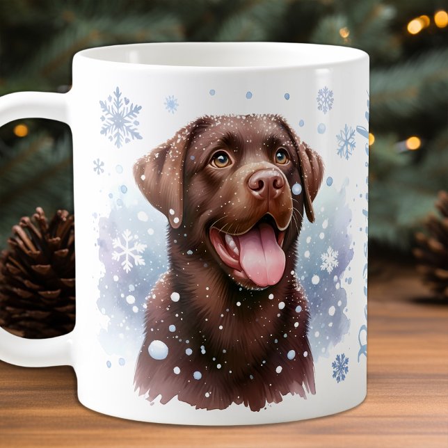 Taza De Café Vacaciones de perro de recuperación de Labrador Co (Subido por el creador)