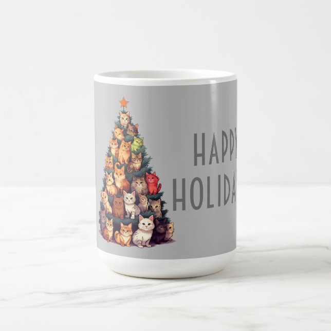 Taza De Café Vacaciones de Personalizable de árbol de Navidad p (Centro)