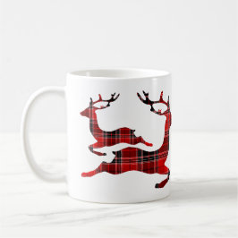 Taza De Café Vacaciones de renos rojos para navidades