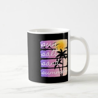 Taza De Café Vacaciones de verano en la playa Sal Sol Arena Ata