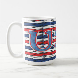 Taza De Café Vacaciones de verano patrióticas de la familia ame