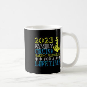 Taza De Café Vacaciones en crucero familiar divertido viaje de