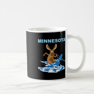Taza De Café Vacaciones en el lago Moose Moose de esquí acuátic