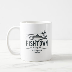 Taza De Café Vacaciones en Fishtown Leland Michigan