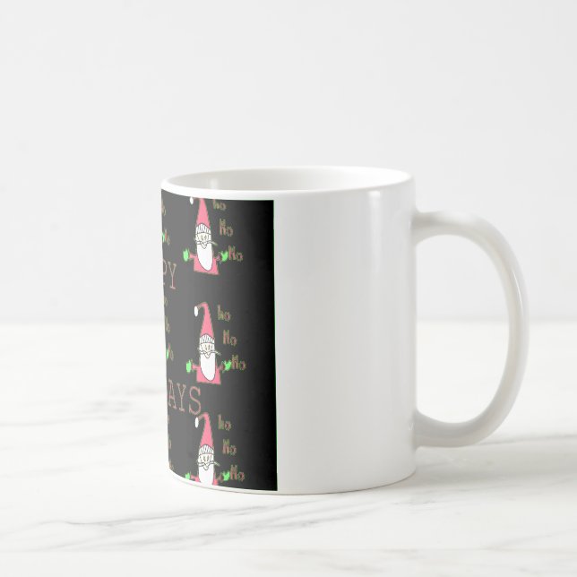 Taza De Café Vacaciones especiales felices Ho Ho Ho Ho Ink Sket (Derecha)