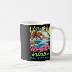 Taza De Café Vacaciones familiares 2025 Aloha Hawaii Matchin Ha
