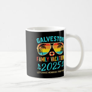 Taza De Café Vacaciones Familiares Clásicas en la Playa de Galv