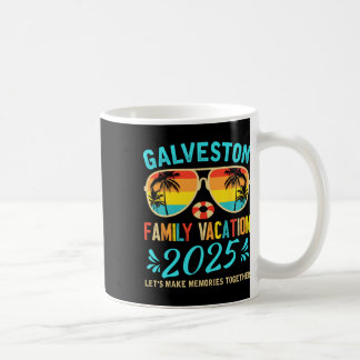 Taza De Café Vacaciones Familiares Clásicas en la Playa de Galv