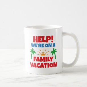 Taza De Café Vacaciones familiares de ayuda