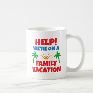 Taza De Café Vacaciones familiares de ayuda