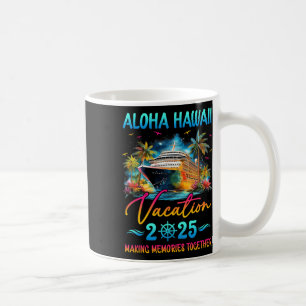 Taza De Café Vacaciones Familiares en Aloha Hawaii 2025 Grupo C