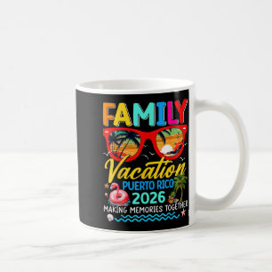 Taza De Café Vacaciones Familiares Puerto Rico 2026 Verano Comb