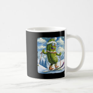 Taza De Café Vacaciones nevadas con esquí de fondo para aficion